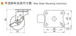 Industrial Swivel Casters 2.5 Inch 62mm Small Caster Wheels For Furniture