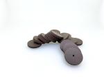 3.0mm Dental Rubber Diamond Polisher Finishing Discs HP Shank For Alloys Metals