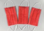 Anti Spray 3 Ply Red OEM Disposable Earloop Mask