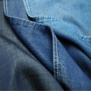 Quality Soft Denim Tencel Lyocell Fabric 78% Cotton 20% Tencel 2% Spandex wholesale
