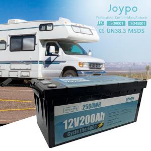 Quality Deep Cycle LiFePO4 Battery 12V 24V 200Ah For RV Solar Camping Cabin Marine wholesale