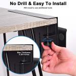 Newest Metal Cable Tray, Wire Organizer Under Desk, Desk Storage Holder for