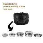 Factory Direct Sale 9 Pcs Cooking Pans And Pots Camping Portable Set Picnic Pots