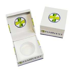 Quality Magnetic Flip Top Cigarette Paper Box Live Rosin Concentrate Glass Jar Boxes wholesale