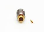 Coaxial Crimp Straight Bulkhead SUS SMP Male Connector
