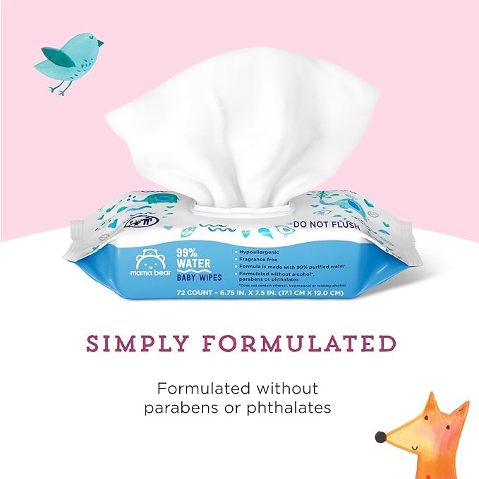 Water Based Baby Unscented Wet Wipes Soft Skin Friendly Customized 140*180MM