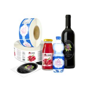 Quality High Quality Custom Printed Adhesive Rolled Labels For Glass Wine Bottles wholesale