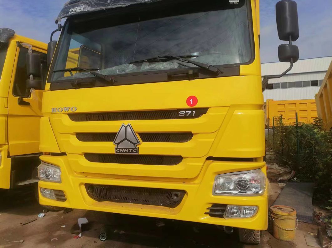 Sinotruck HOWO 6*4 Yellow Dump Truck Secondhand Truck 10tires