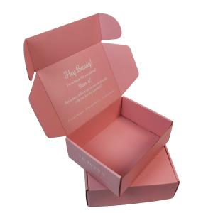 Quality PDF AI Pink Cardboard Flip Cosmetic Packaging Paper Box Aqueous Coating wholesale