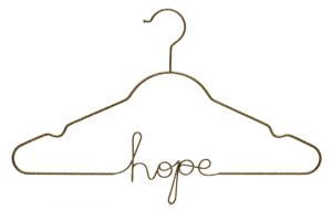 Quality Non Slip Heavy Duty Chrome Hangers With Word Hope wholesale