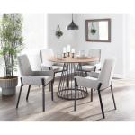 Powder Metal Leg 9.1KG Gray Fabric Modern Leisure Chair