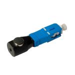 SC Bare Fiber Optic Adaptor Simplex PVC / Metal Material