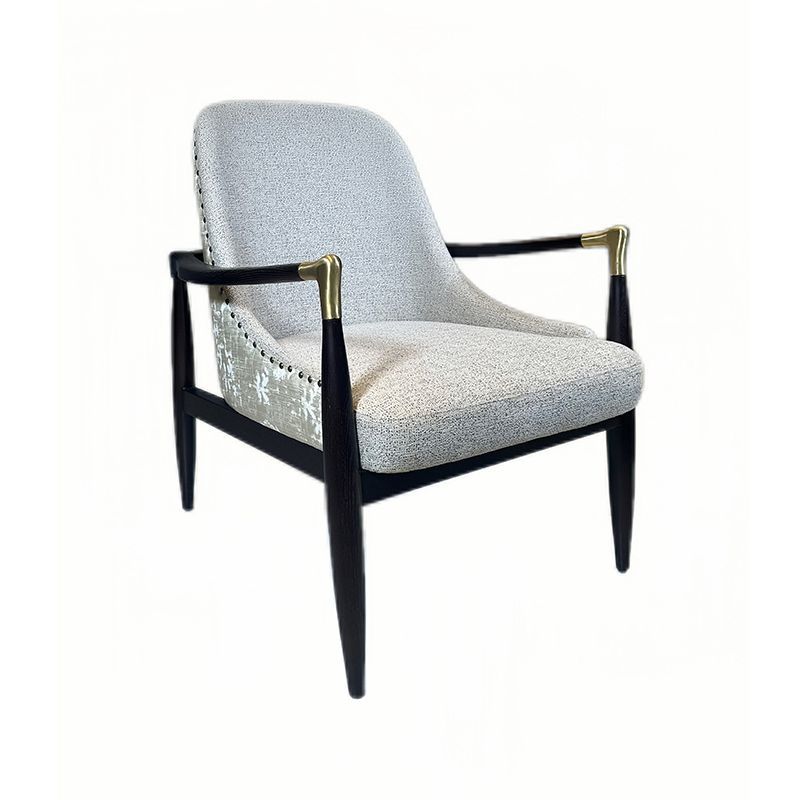 Leisure Durable Solid Wood Fabric Furniture Home Lobby Hotel OEM Factory Chair