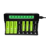 8 Slot LED Smart Battery Charger for AA/AAA NIMH Batteries