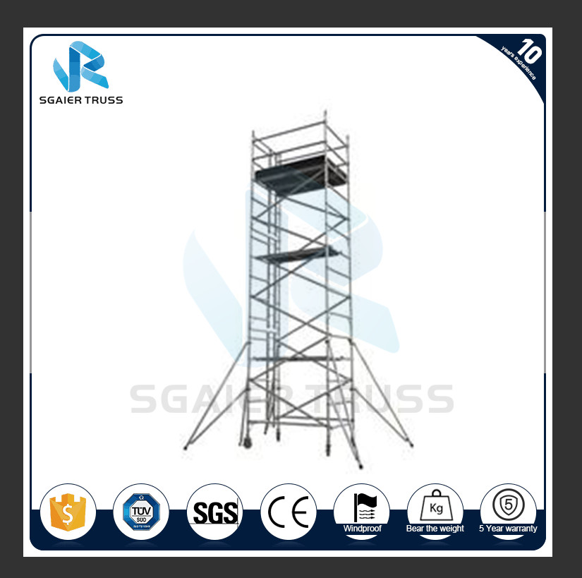 2m - 20m Aluminium Scaffold Tower , Mobile Climbing Ladder Frame Scaffolding