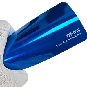 Quality PPF-7136 Super Chrome Nile Blue Color Paint Protection Film For Car Scratch wholesale