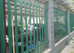 China Pvc Coated Welded Wire Mesh Fence Galvanised Steel Palisade Fencing on sale