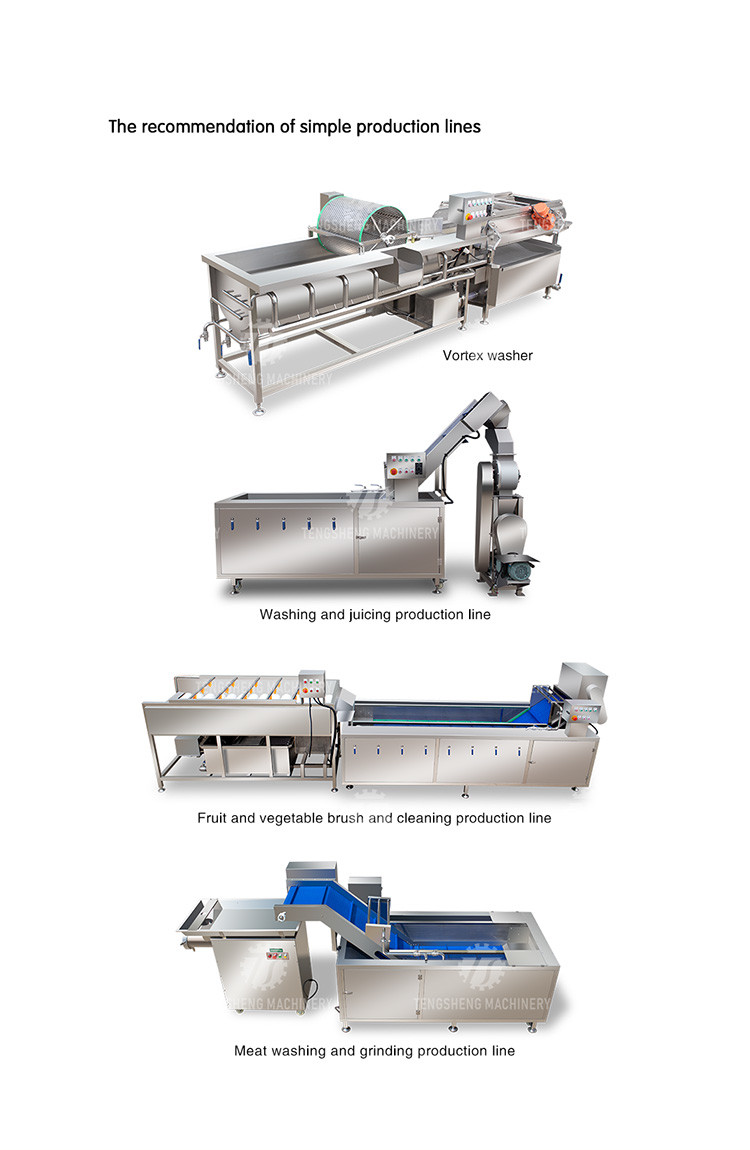 SS Fruit Bubble Washing Machine Commercial Vegetable Cleaning Equipment