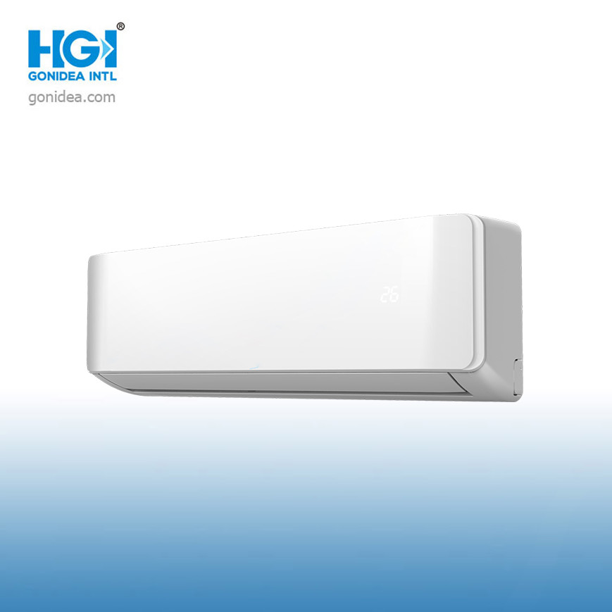Home Appliances Split Wall Hanging Ac Units Golden Fins Sleep Mode