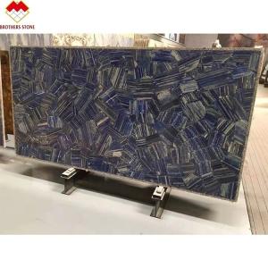 Quality Modern Tile Azul Bahia Marble Blue Color Lemurian Blue Granite Slab for Interior Decoration wholesale