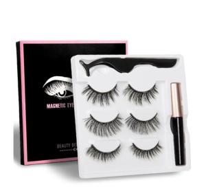 Quality Silk Magnetic Eyeliner False Lashes , 20mm No Glue False Eyelashes wholesale