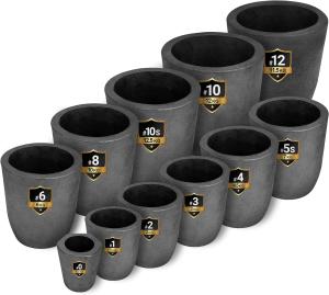 Quality Clay Graphite Crucible For Metal Melting Casting Refining Gold Silver Copper Brass Aluminum wholesale