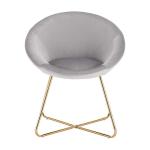 Wear Resisting Artificial Leather Dining Room Chairs Metal Leg Luxurious Style