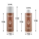 100ml Brown Face Moisturizing Water Lotion Glass Bottle Beauty Packaging