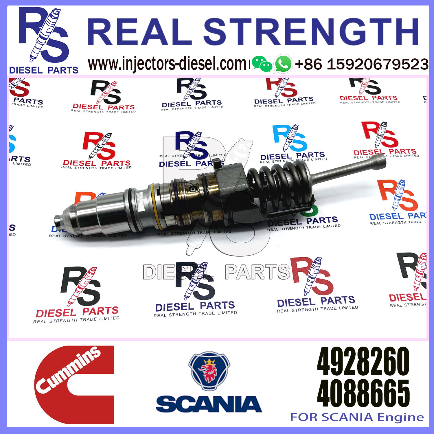 Common Diesel injector 4062569 4088723 4928260 4010346 4928264 For QSX15 ISX15 Engine