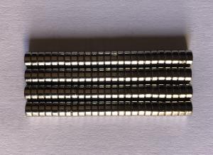 Quality N35 Grade 5 X 2mm Round Ndfeb Disc Magnet / Strong Disk Magnets For Earphone wholesale