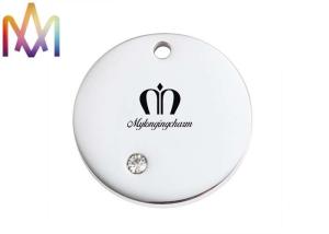 Quality 18mm Diameter Round Disc Charm With Diamond wholesale