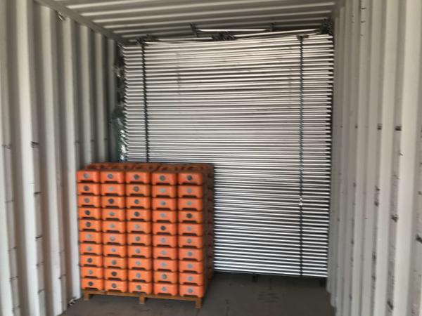 42 Microns Quick Temporary Fence , Temporary Chain Link Fence Rental