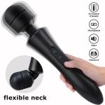 Black Muscle Fascia Massager / Sports Recovery Massagers With Powerful Quiet