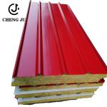 Red Sandwich Panel Roof Building Material Panel Color Coated Sandwich Roof