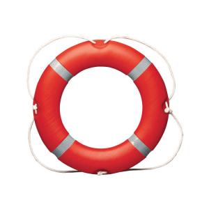 Quality Red Color Water Lifesaver Ring , Polyurethane Foam Lifesaving Ring With Rope wholesale