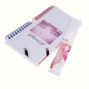 Quality Wirebound Spiral Notebook Printing Belly Band Custom Hardcover Book Printing wholesale