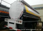 Dual Axle 32 Ton Tank Semi Trailer Single Point Suspension For Hydrofluoric Acid