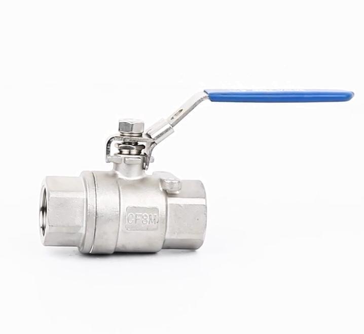 Xtv 2PC 1/2 Inch Stainless Steel Oval / Round Handle Thread Ball Valve
