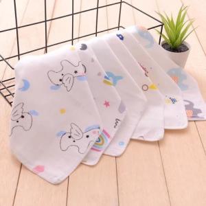 Quality Printed Newborn Baby Napkins 100 Cotton Easy Wash Customized Carton Size wholesale