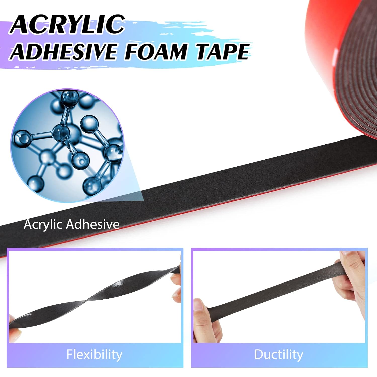 Waterproof Double Sided PE Foam Tape With High Adhesive OEM Service