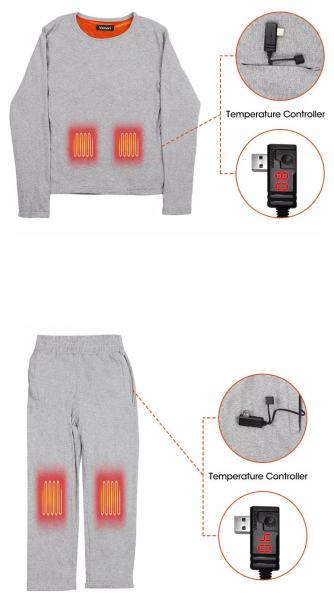 Cheap Far Infrared Electric Heated Clothes Graphene Film Material USB Charging for sale