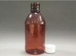 Polyester Plastic Liquid Bottle Brown Anti Theft Ring 250ml Volume For Drugs