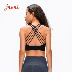 Quality Lulu Yoga Cross Back Yoga Sports Bras High Impact Naked Feeling Women Gym Bra wholesale