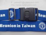 Heavy duty polyester luggage belt with screen printed,