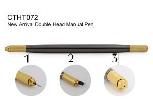 Quality Double Head Manual Tattoo Pen For Permanent Makeup Eyebrow OEM wholesale