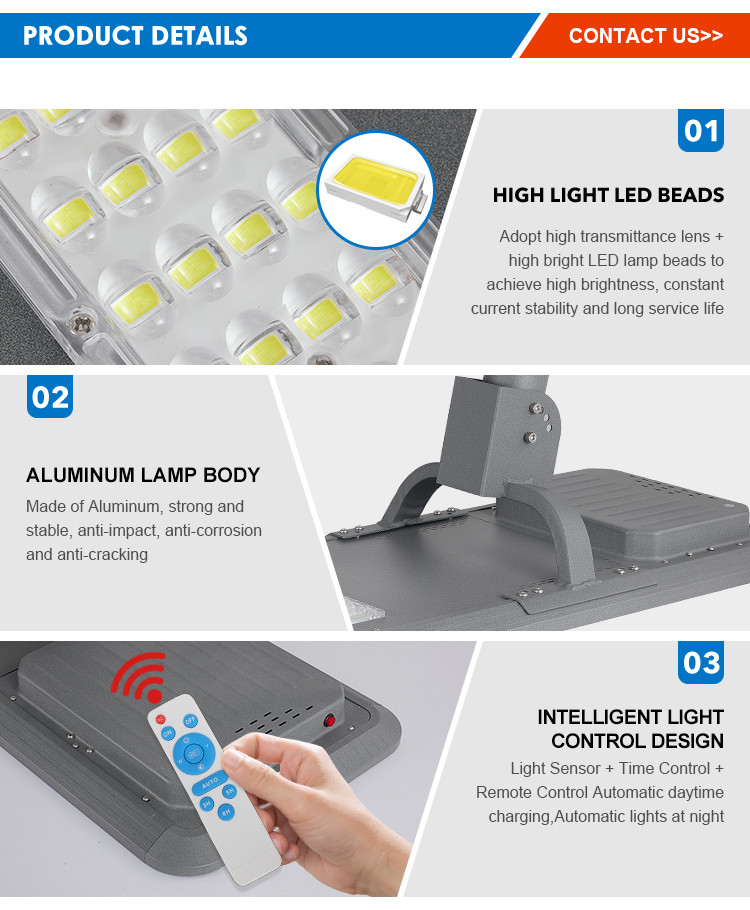 Outdoor Integrated All In One Led Solar Street Light 6000-6500K 400w 600w 800w 1000w 1200w