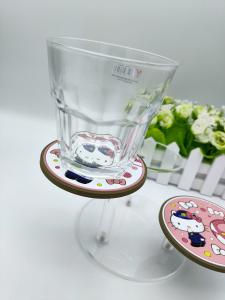 Quality Heatproof Soft PVC Coaster No Spill Thermal Insulation Small Cute wholesale