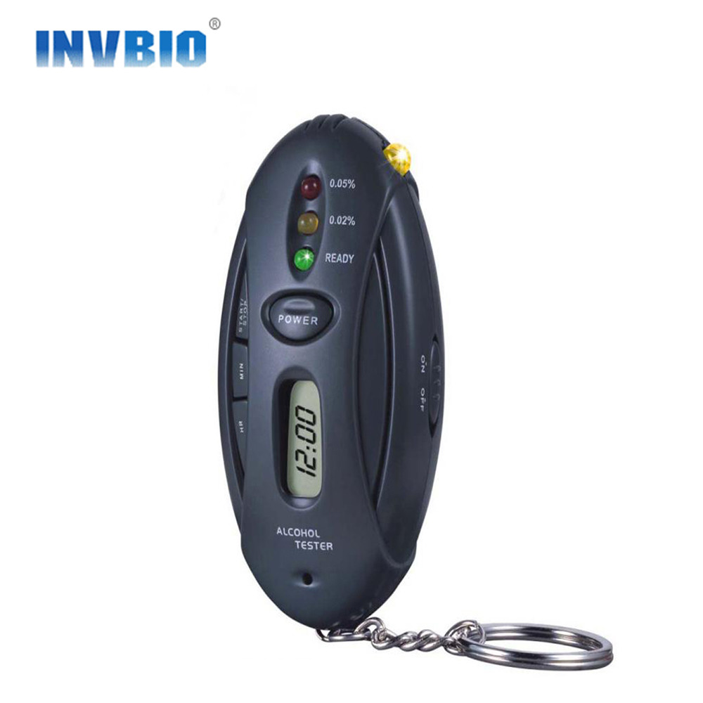 Quick Response Resume LED Accurate Alcohol Breath Tester With Timer