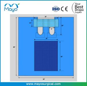 Quality Bilateral Under Leg Perineal Drape With Reinforced Fabric wholesale