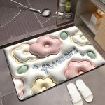 Swell Small Garden Diatom Mud Bath Mat Toilet Foot Mat